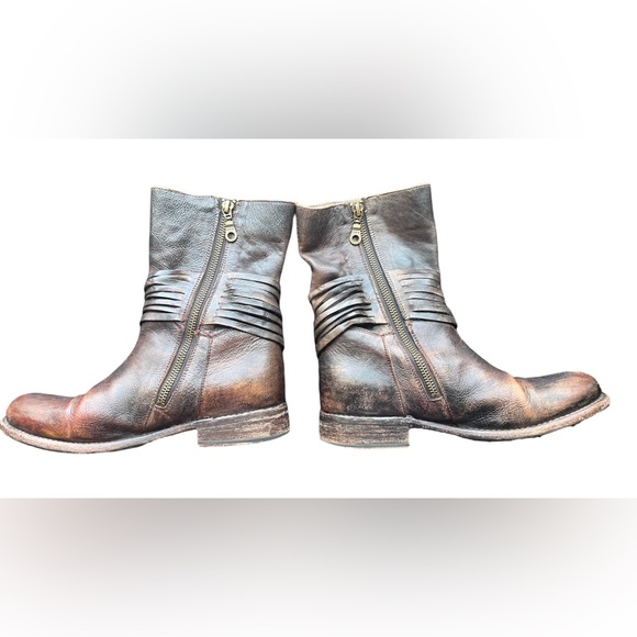 Bed Stu leather brown boots women’s sz 5.5 booties short boots - Picture 3 of 13